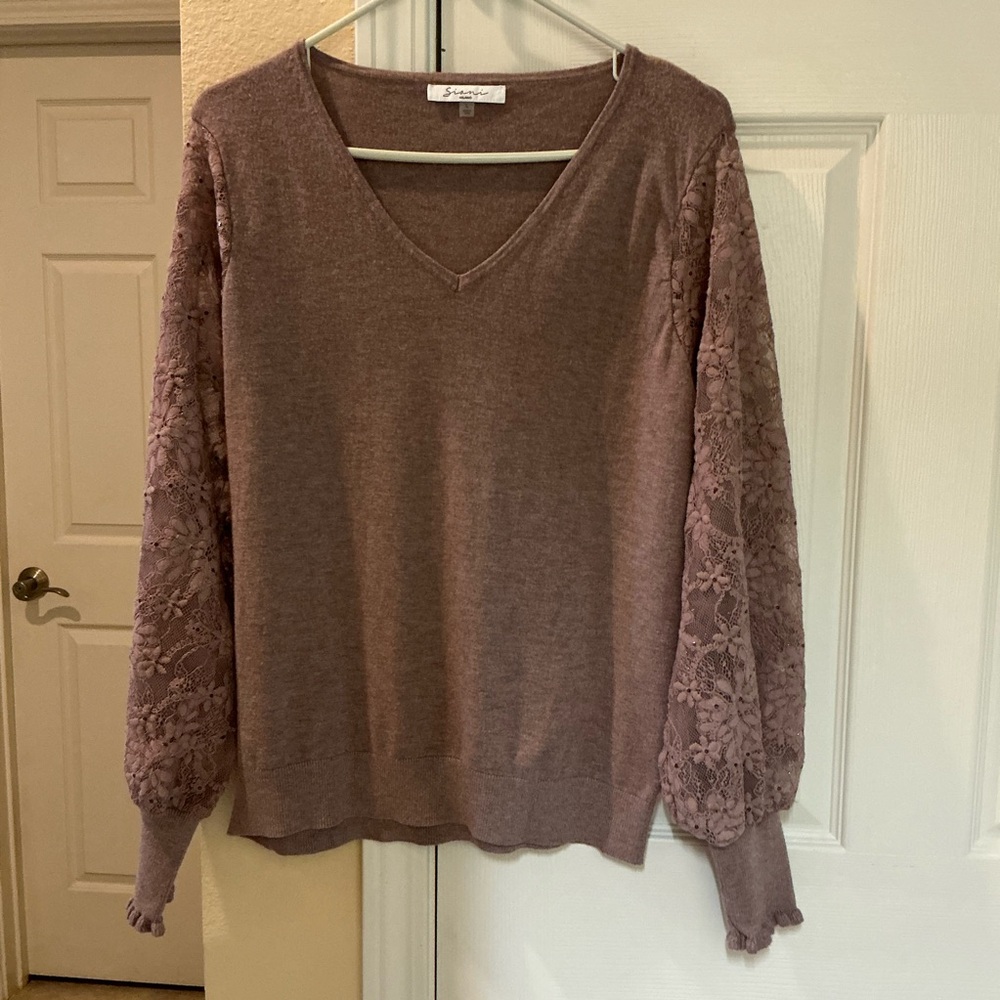 Sioni Milano ladies L V-Neck dressy Sweater size L
